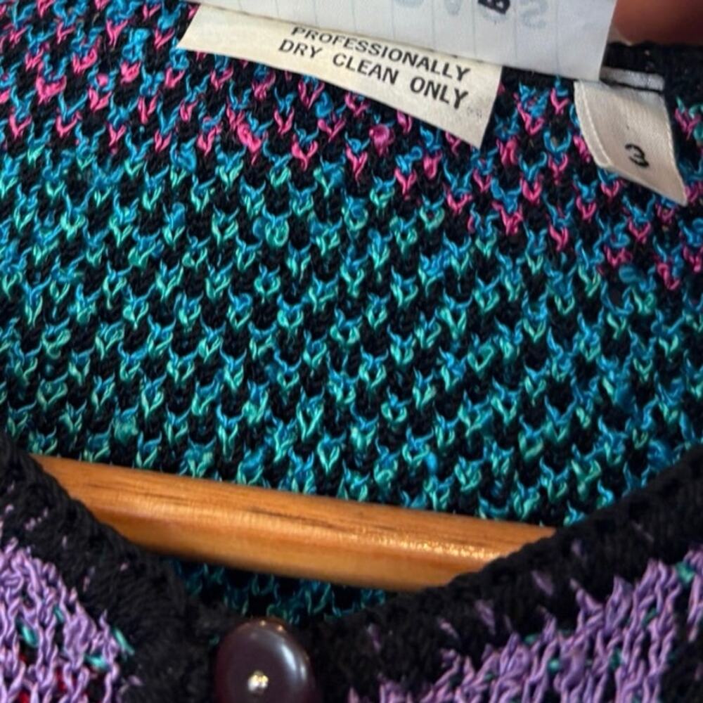 French Rags Multi‎ Color Cardigan Size 3 - Picture 8 of 8